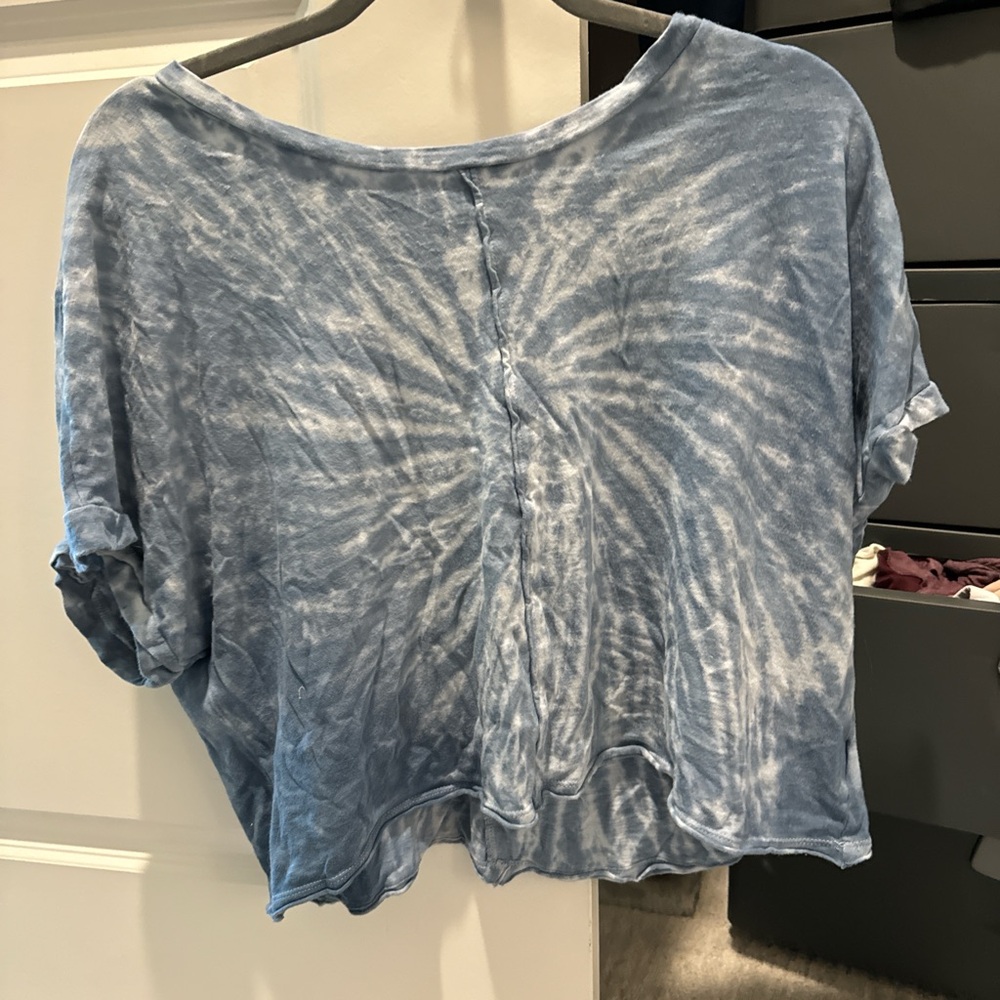 Tie-Dye short sleeve croptop